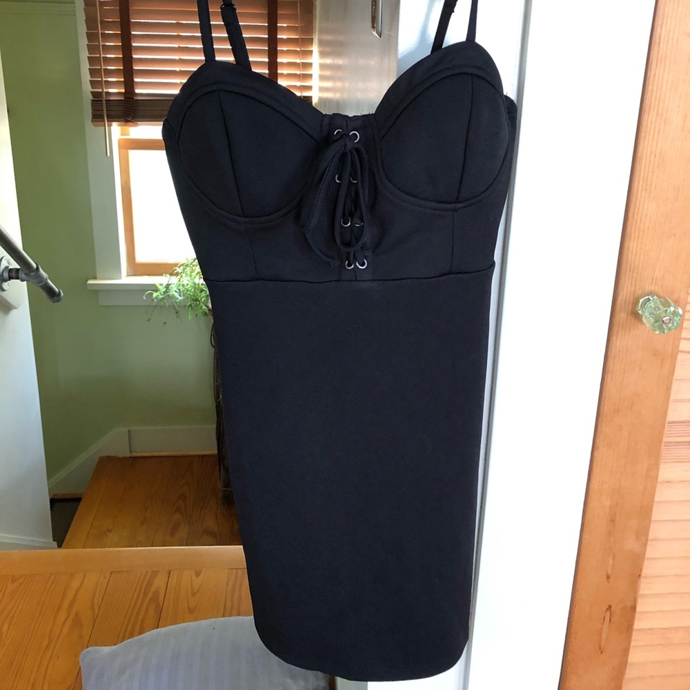 Sexy black bodycon dress